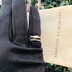 David Yurman Pinky Ring Crossover 18k/Sterling